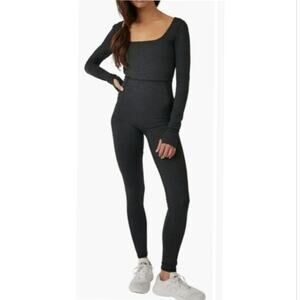 NEW Free People Movement Relieve Crossback Jumpsuit Black Size XS